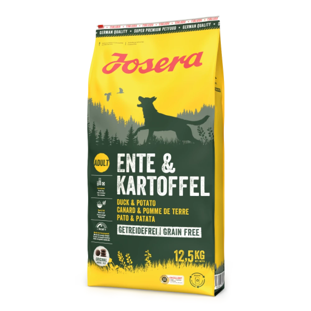 Сухой корм Josera Dog Ente & Kartoffel без злаков с уткой и картофелем 12,5 кг