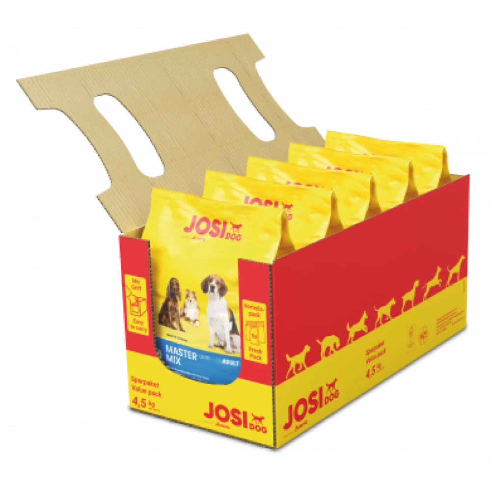 Сухой корм Josera JosiDog Master Mix с разноцветными крокетами и столовой свеклой 5*900г (4.5 кг)