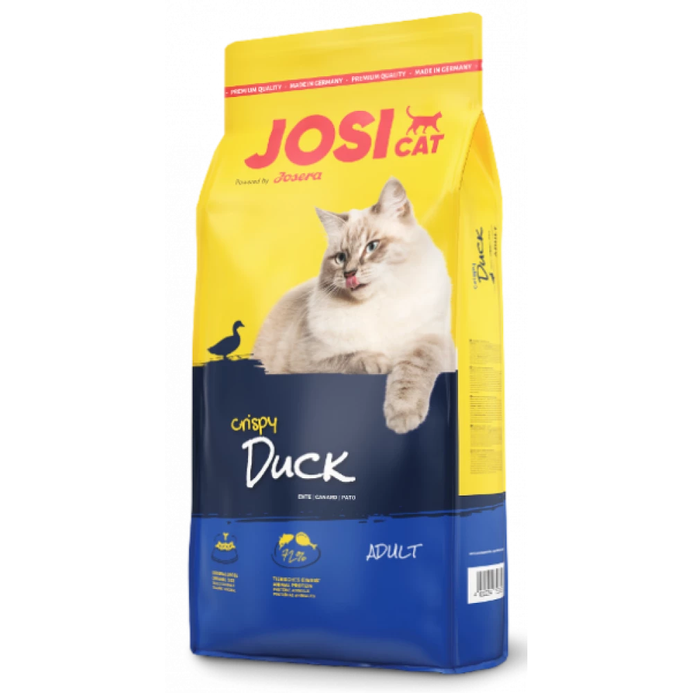Сухой корм Josera JosiCat Crispy Duck для взрослых кошек утка и рыба 10 кг