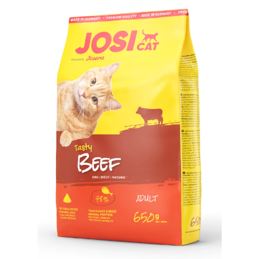Сухой корм Josera JosiCat Tasty Beef для взрослых кошек с говядиной 650 г