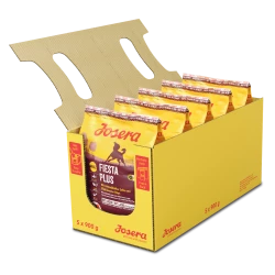 Сухой Корм Josera Fiesta Plus для собак с соусом и дополнительными крокетами Booster Chips 5*900г (4.5 кг)