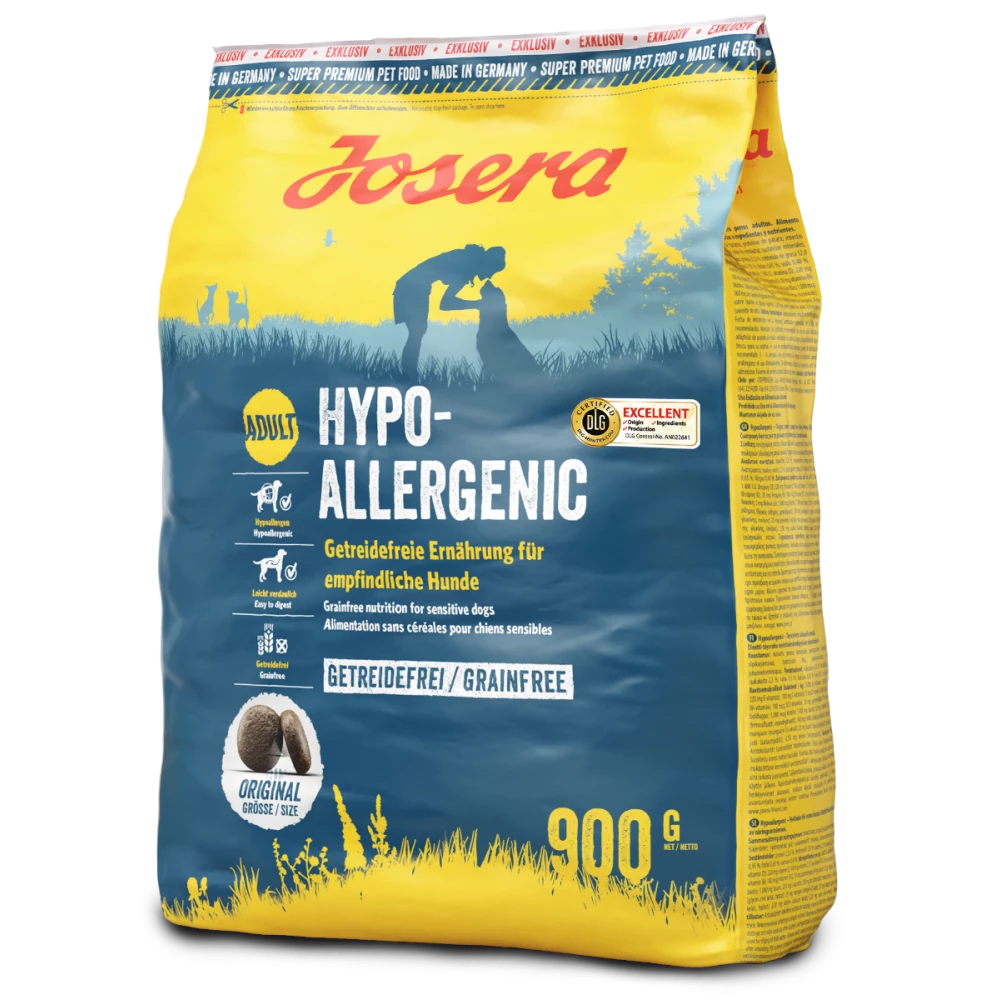 Сухой корм Josera Hypoallergenic для снижения пищевой непереносимости собак 900 г