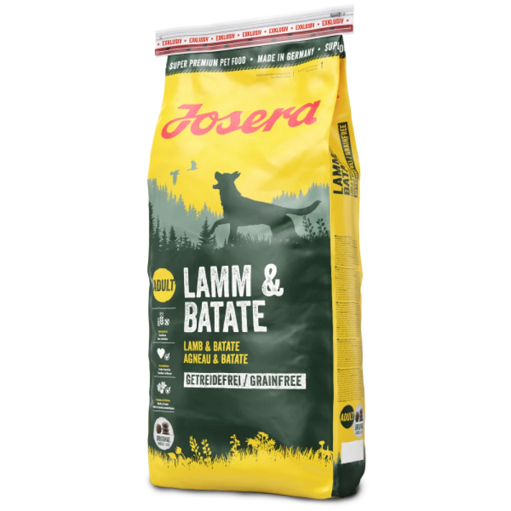 Сухой корм Josera Lamm & Batate Ягненок и Батат без зерновых для собак 15 кг