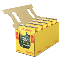 Сухой корм Josera Lamm & Batate Ягненок и Батат без зерновых для собак 5*900г (4.5 кг) Сухой корм Josera Lamm & Batate Ягненок и Батат без зерновых для собак 5*900г (4.5 кг)