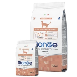 Monge Cat Adult Salmon Сухой корм с лососем для взрослых кошек 1.5 кг