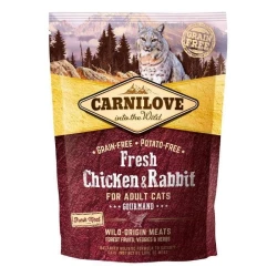 Сухой корм Carnilove Fresh Chicken and Rabbit Gourmand for cats 400g  курица, кролик д/котов
