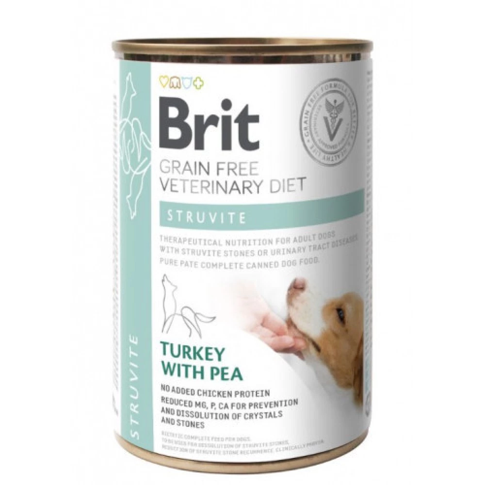 Brit Veterinary Diet Struvite Влажный корм для собак, при лечении и профилактике мочекаменной болезни 400г