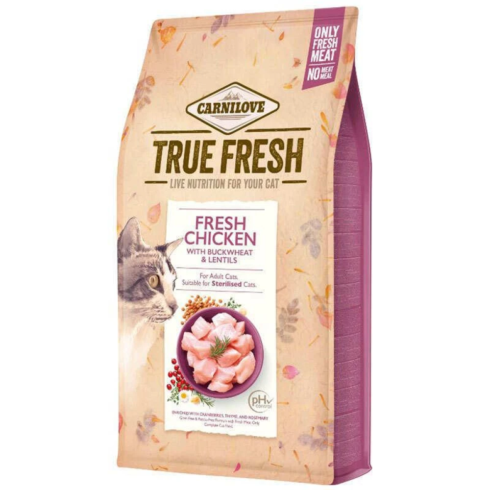 Корм сухой Carnilove True Fresh Cat Fresh Chicken д/взрослых кошек курица 1,8 кг