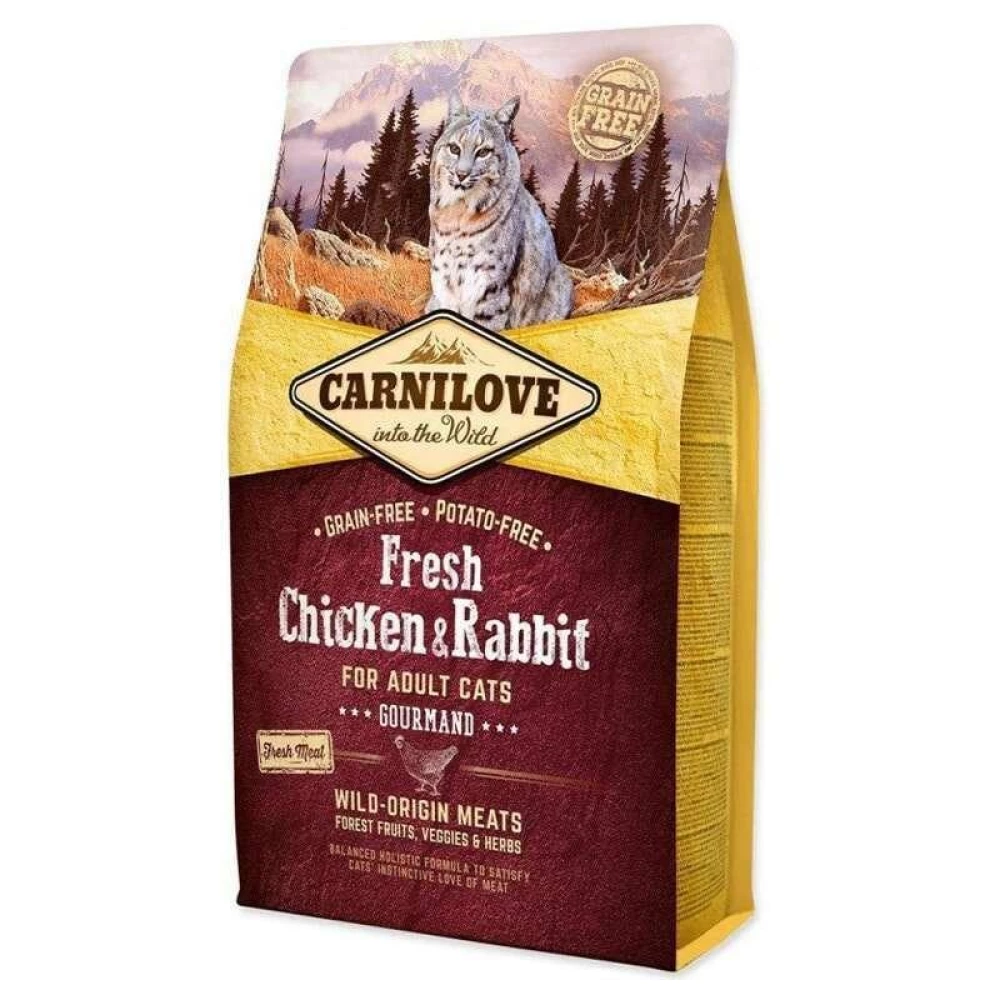 Сухой корм Carnilove Fresh Chicken and Rabbit for Adult cats 2 kg курица,кролик д/котов