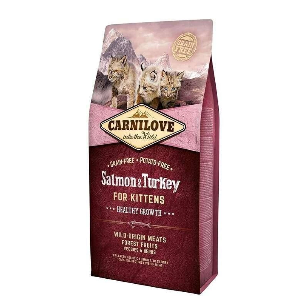 Сухий корм Carnilove Cat Kitten 6 kg лосось,индейка (д/котят)