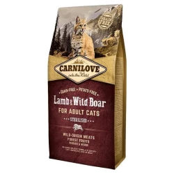 Сухой корм Carnilove Cat Sterilised 6 kg ягненок,дикий кабан (д/стерил.) Сухой корм Carnilove Cat Sterilised 6 kg ягненок,дикий кабан (д/стерил.)