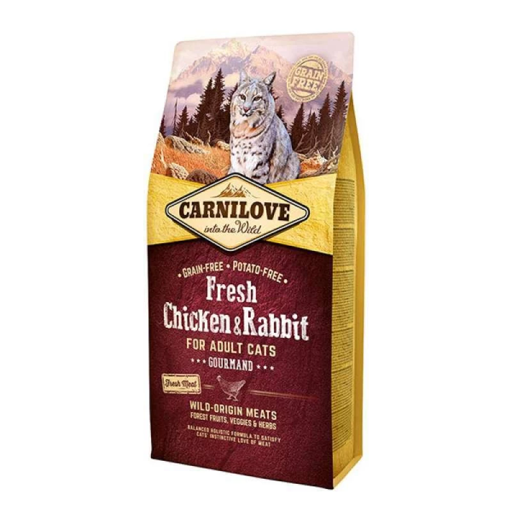 Сухой корм Carnilove Fresh Chicken and Rabbit for Adult cats 6 kg курица,кролик д/котов