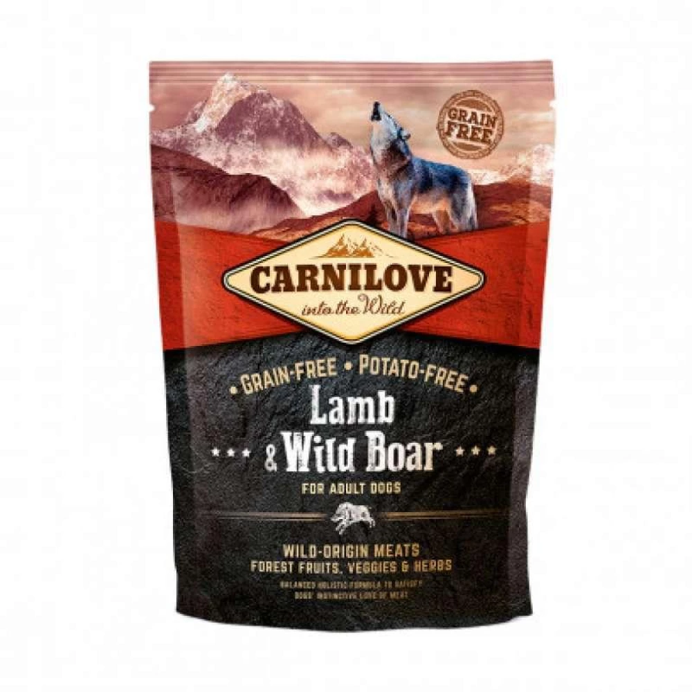 Carnilove Adult Lamb and Wild Boar 1,5 kg (д/взрослых собак с ягненком и диким кабаном)