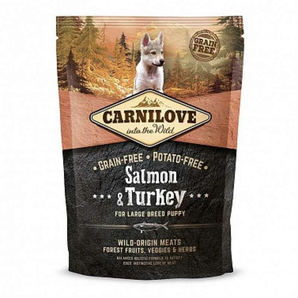 Carnilove Puppy Large Breed Salmon  and  Turkey 1,5 kg (д/щенков крупных пород)