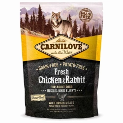 Carnilove Fresh Chicken and Rabbit for Adult dogs 1,5 kg (д/взрослых собак с курицей и кроликом) Carnilove Fresh Chicken and Rabbit for Adult dogs 1,5 kg (д/взрослых собак с курицей и кроликом)