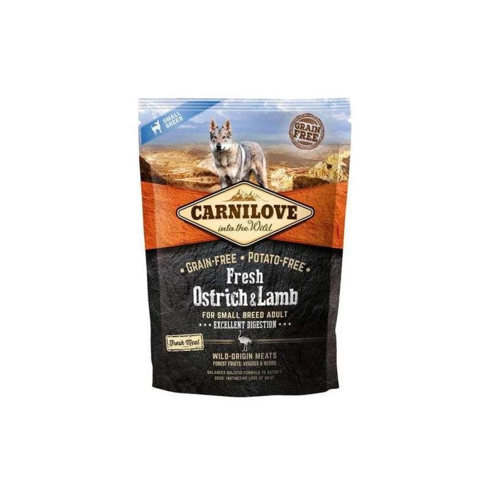 Carnilove Fresh Ostrich and Lamb for Small Breed Dogs 1,5 kg (д/собак малых пород страус и ягненок)