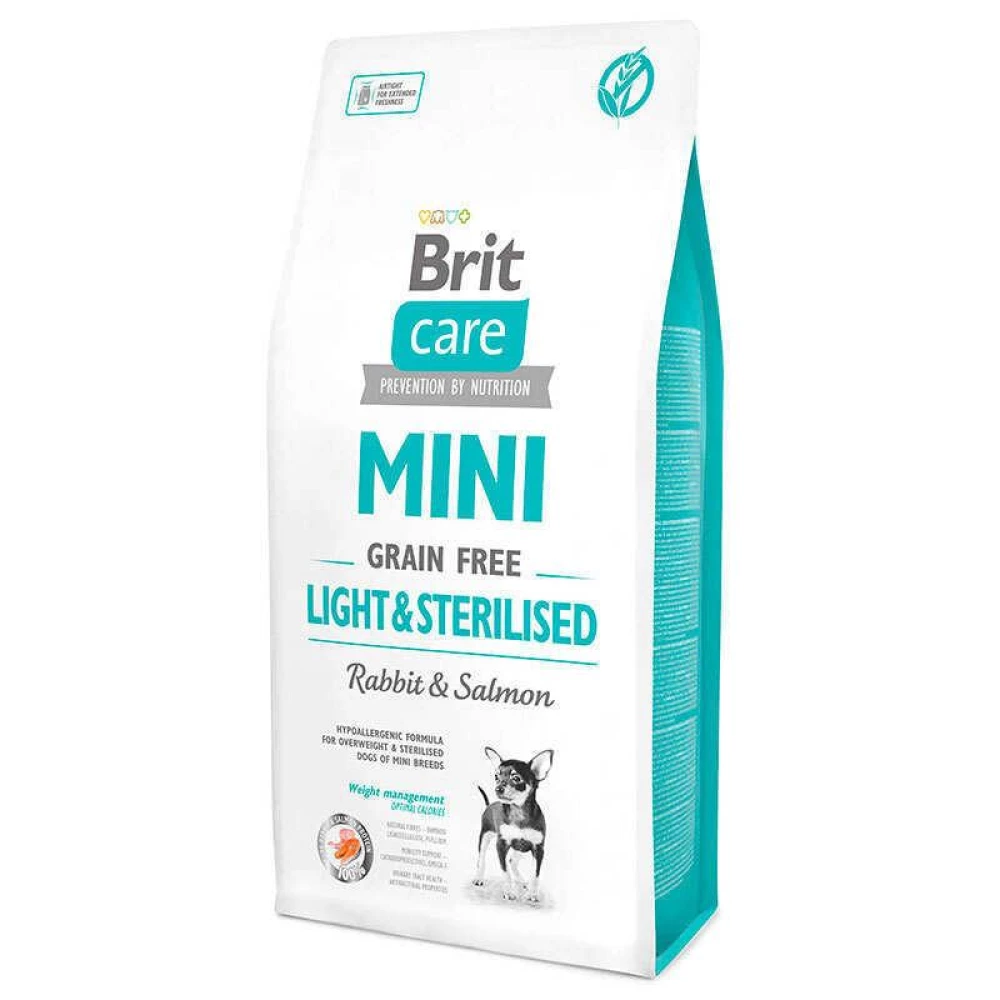 Brit care GF Mini Light & Sterilised Корм для собак миниатюрных пород с избыточным весом и стерилизованных 7кг