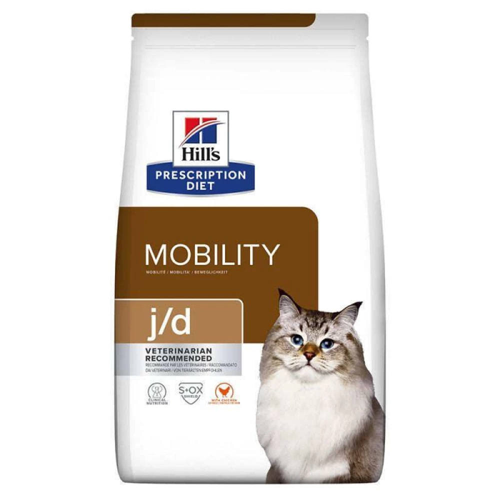 Hill“s PD j/d Mobility Корм-диета с курицей для кошек, подверженных остеоартритам суставов и хрящей 3кг