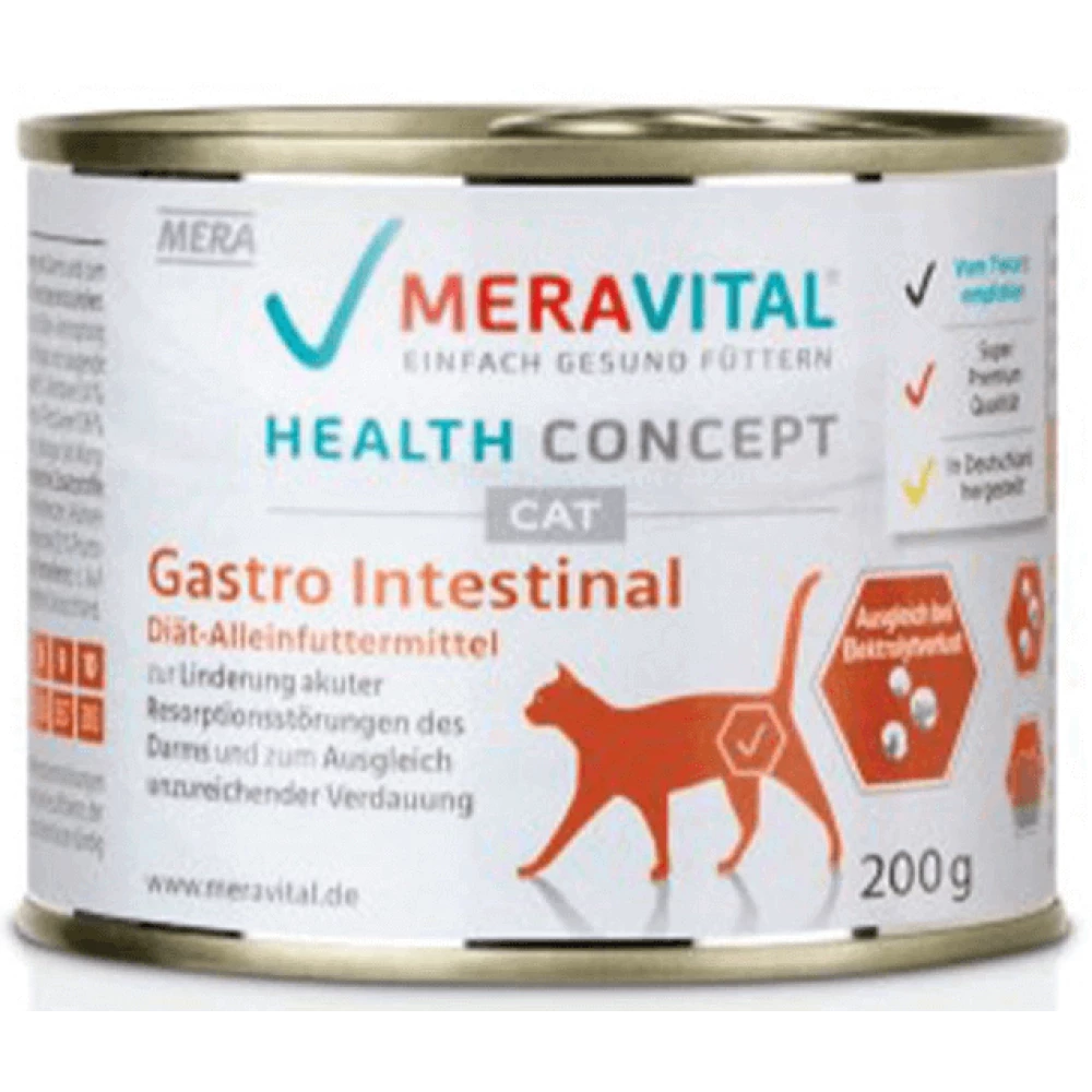 Влажный корм Mera Vital Gstrointestinal для котов при болезнях ЖКТ 200г