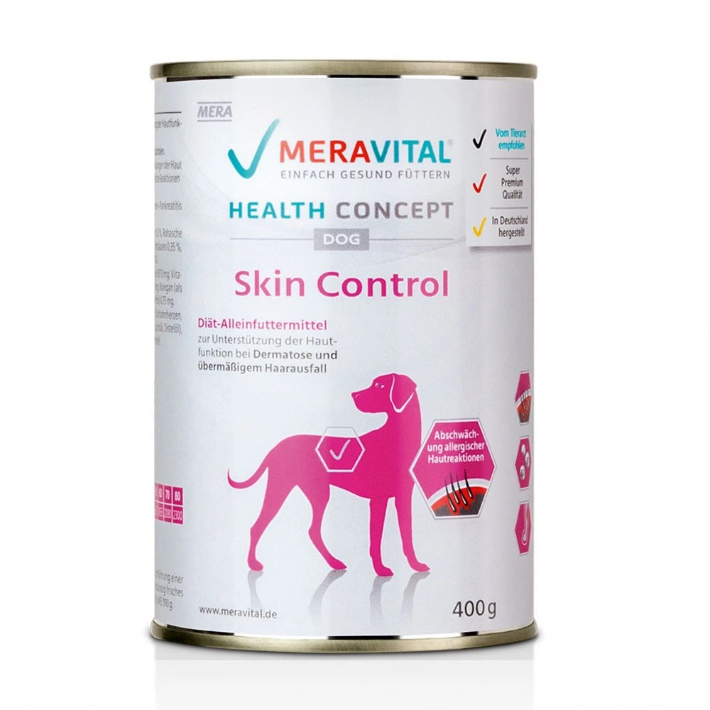 Влажный корм Mera Vital Skin Control для собак при дерматозах 400г