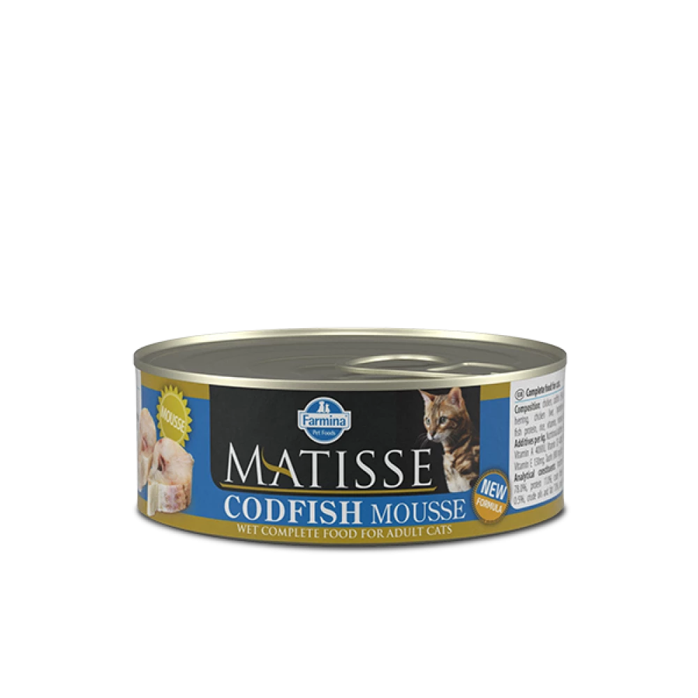 Влажный корм Matisse Mousse Codfish с треской для кошек 85 г
