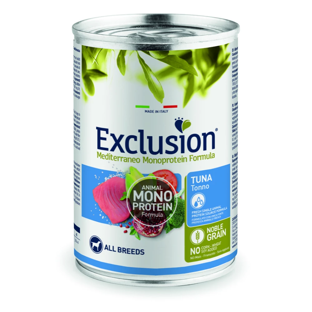 Консервированный корм Exclusion Adult для собак с тунцом 400 г