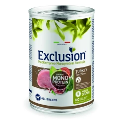 Консервированный корм Exclusion Adult для собак с индейкой 400г