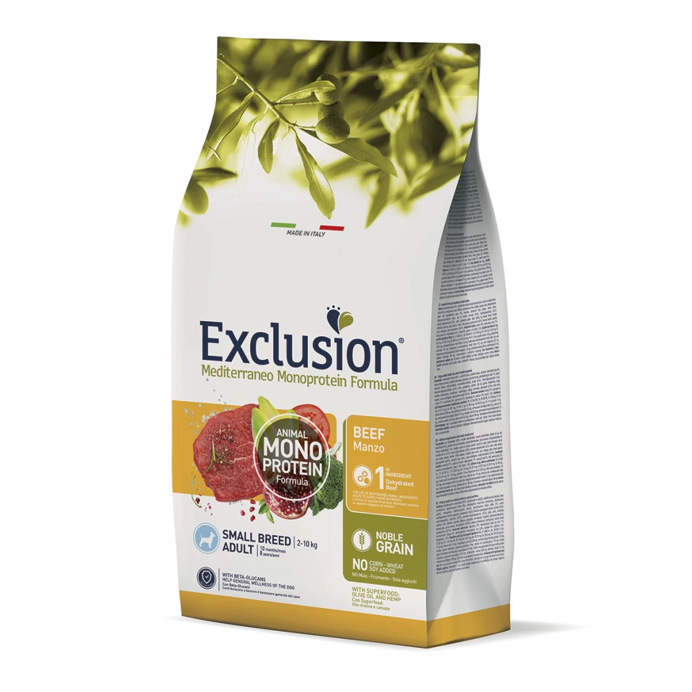 Сухой корм Exclusion Mini Adult Beef для собак мелких пород с говядиной 500г