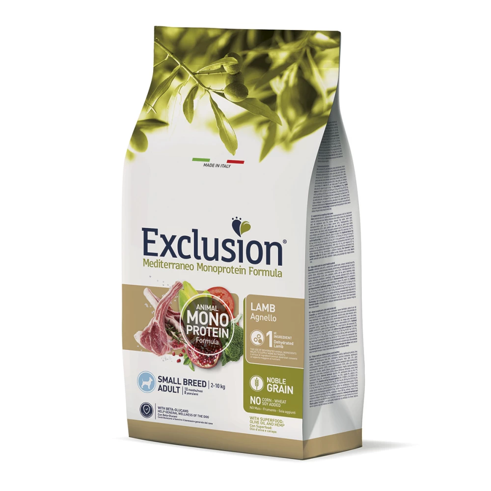 Сухой корм Exclusion Mini Adult Lamb для собак мелких пород с ягненком 500г