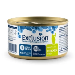 Консервированный корм Exclusion Adult Chicken для взрослых котов с курицей 85г