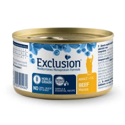 Консервированный корм Exclusion Adult Beef для котов с говядиной 85г