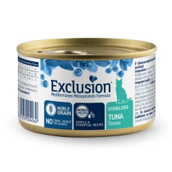 Консервированный корм Exclusion Sterilized Tuna для стерилизованных котов с тунцом 85г