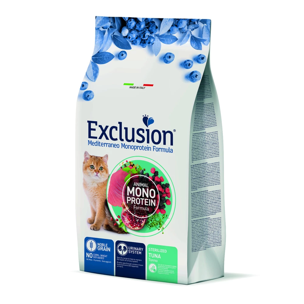 Сухой корм Exclusion Sterilized Tuna для стерилизованных котов с тунцом 300г
