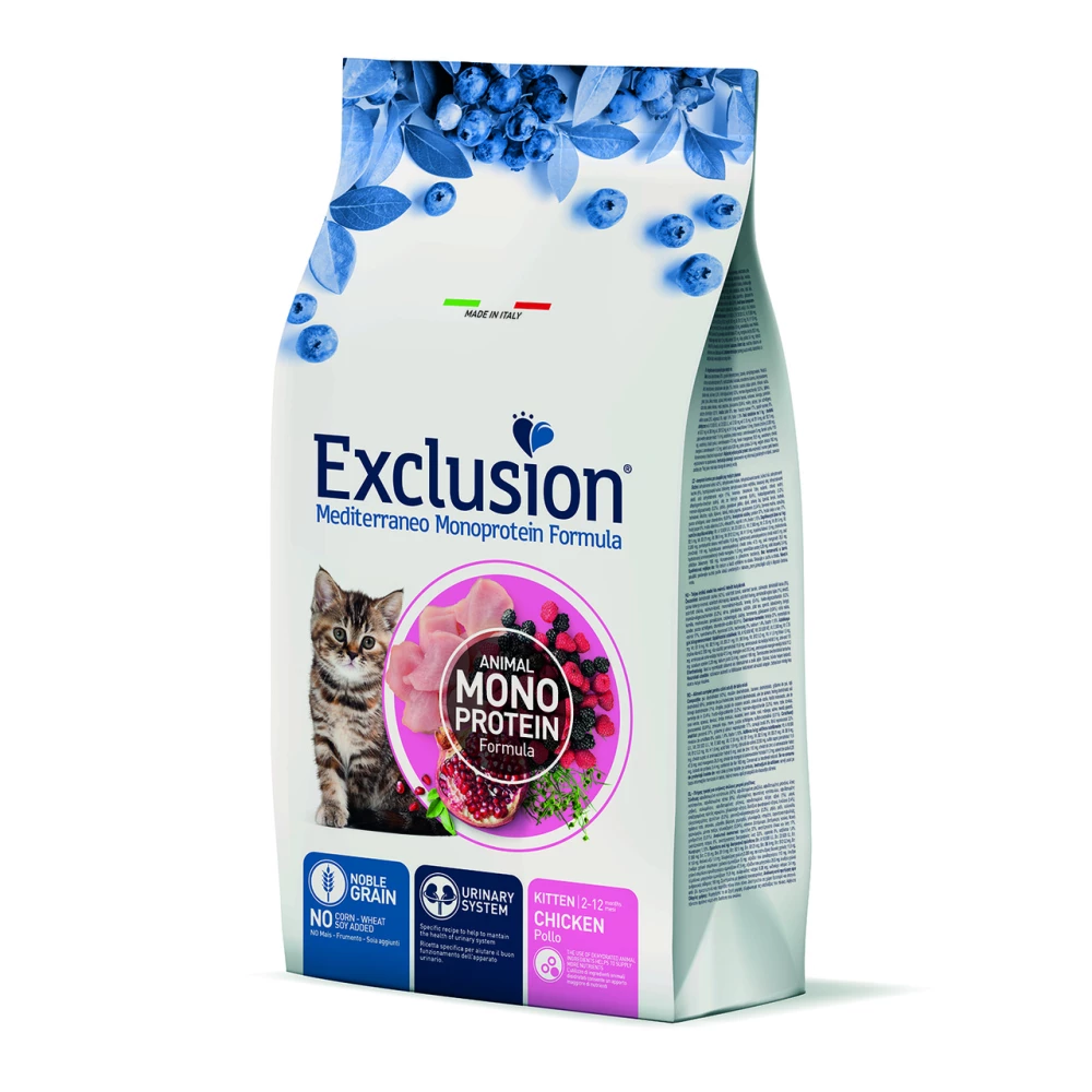 Сухой корм Exclusion Kitten Chicken для котят с курицей 1.5 кг