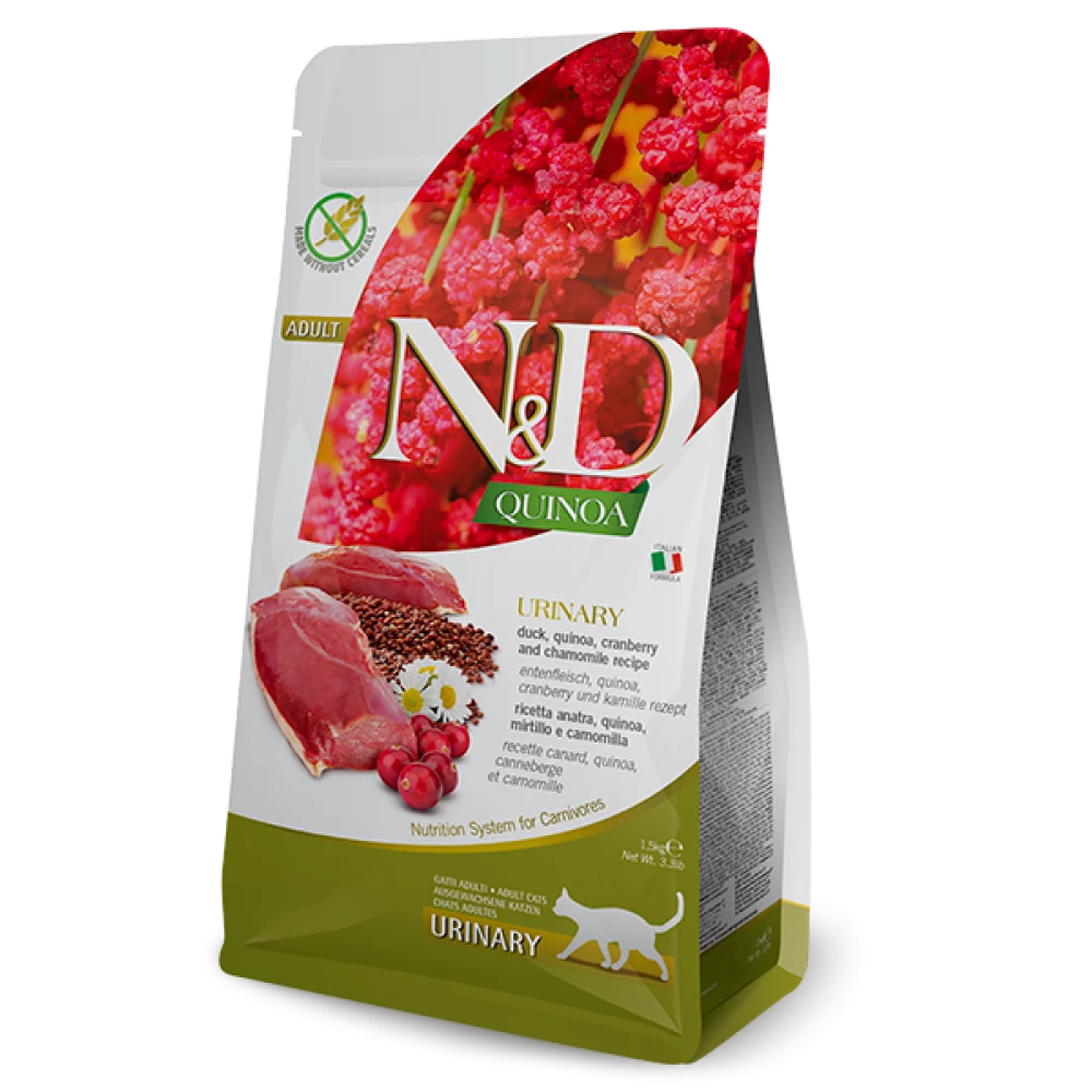Сухой корм Farmina N&D Urinary беззерновой с киноа и уткой для кошек 300г