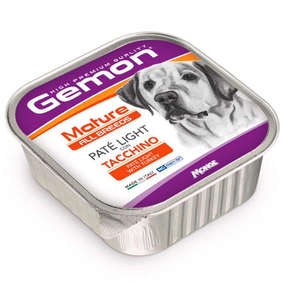 Влажный корм Gemon Dog Adult Light Turkey с индейкой для собак 150г