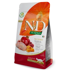 Сухой корм Farmina N&D GF Pumpkin Qual для стерилизованных котов с перепелой 1.5 кг Сухой корм Farmina N&D GF Pumpkin Qual для стерилизованных котов с перепелой 1.5 кг