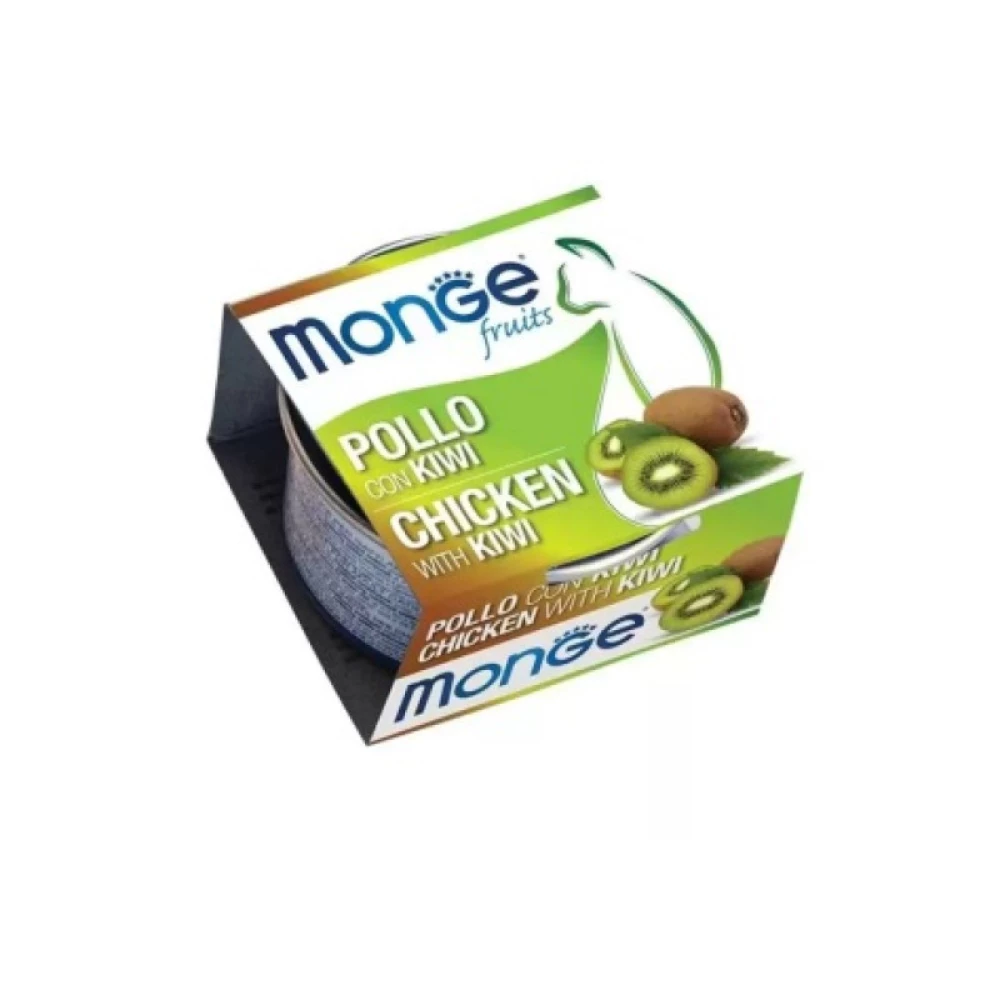 Влажный корм MONGE FRUIT CHICKEN WITH KIWI курица с киви для котов 80г