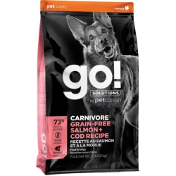 Сухой корм GO! Carnivore Grain Free Salmon + Cod Dog Formula - Гоу! для собак с лососем и щепкой 10кг