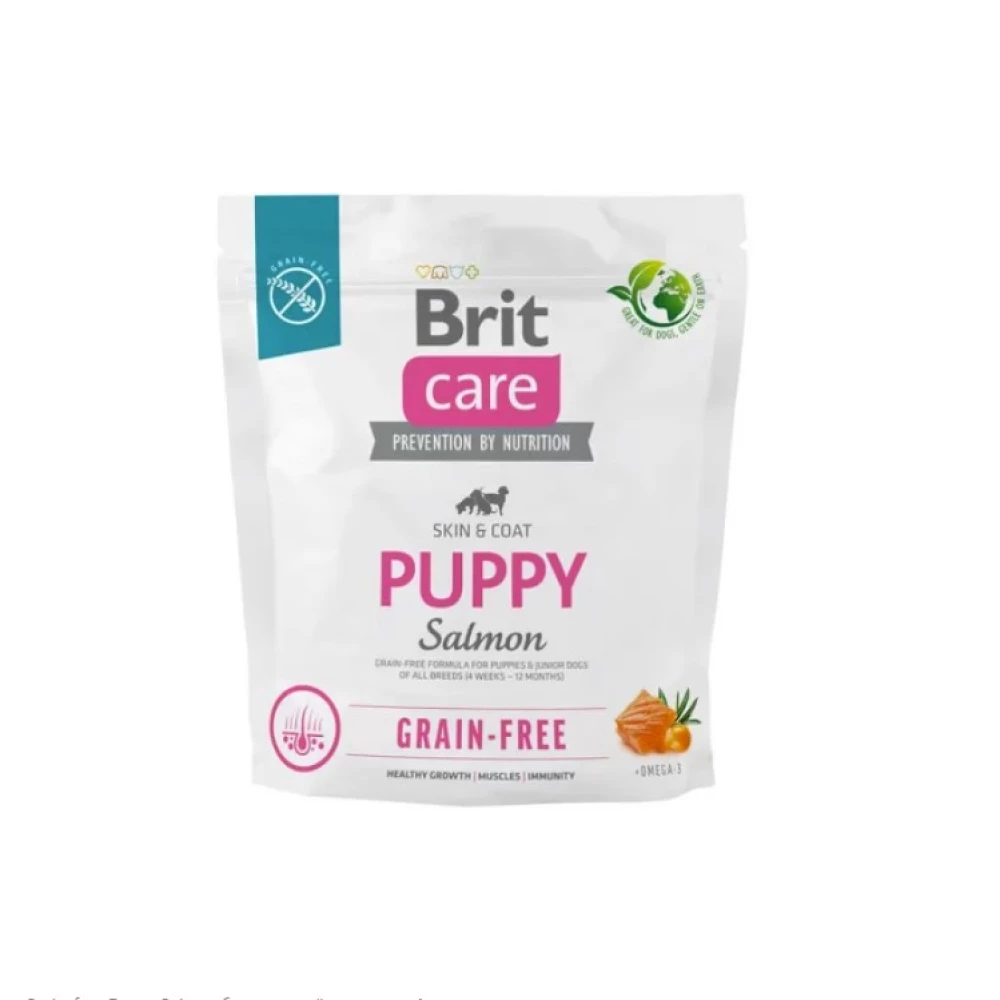 Brit Care Dog Grain-free Puppy Salmon Корм для щенков беззерновой с лососем, 1 кг