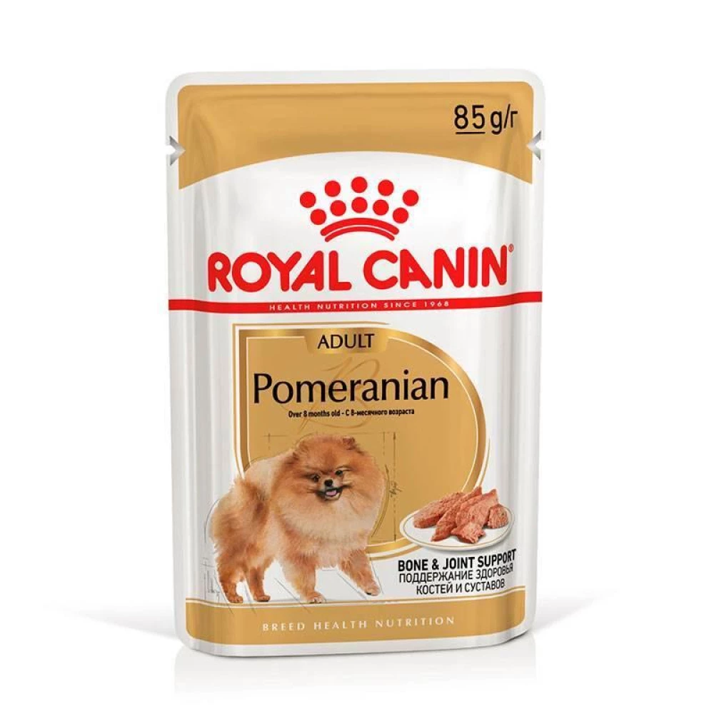 Royal Canin Adult Pomeranian Loaf Влажный корм с мясом для взрослых собак породы Померанский шпиц, пауч 85г
