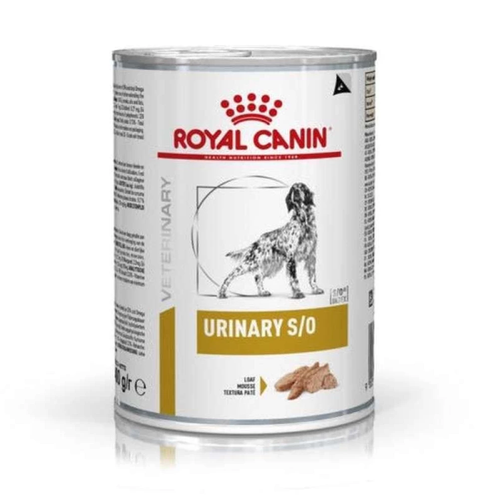 Royal Canin Veterinary Urinary S/O Консервированный корм для собак при мочекаменной болезни, паштет 410г