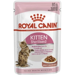 Royal Canin Kitten Sterilised Консервированный корм кусочками для стерилизованных котят (кусочки в соусе) 85г Royal Canin Kitten Sterilised Консервированный корм кусочками для стерилизованных котят (кусочки в соусе) 85г