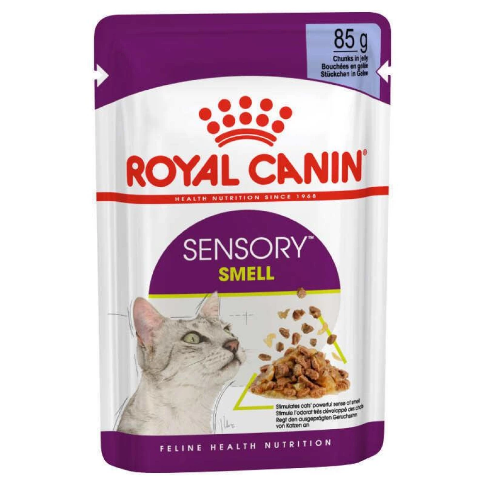 Royal Canin Sensory Smell in Jelly Корм для кошек, стимулирующий обонятельные рецепторы (кусочки в желе) 85г