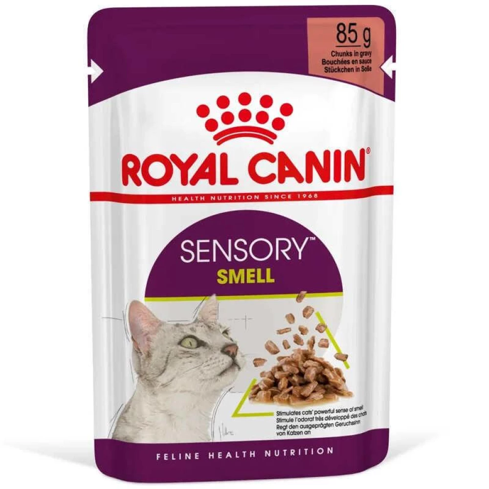 Royal Canin Sensory Smell in Gravy Корм для кошек, стимулирующий обонятельные рецепторы (кусочки в соусе) 85г