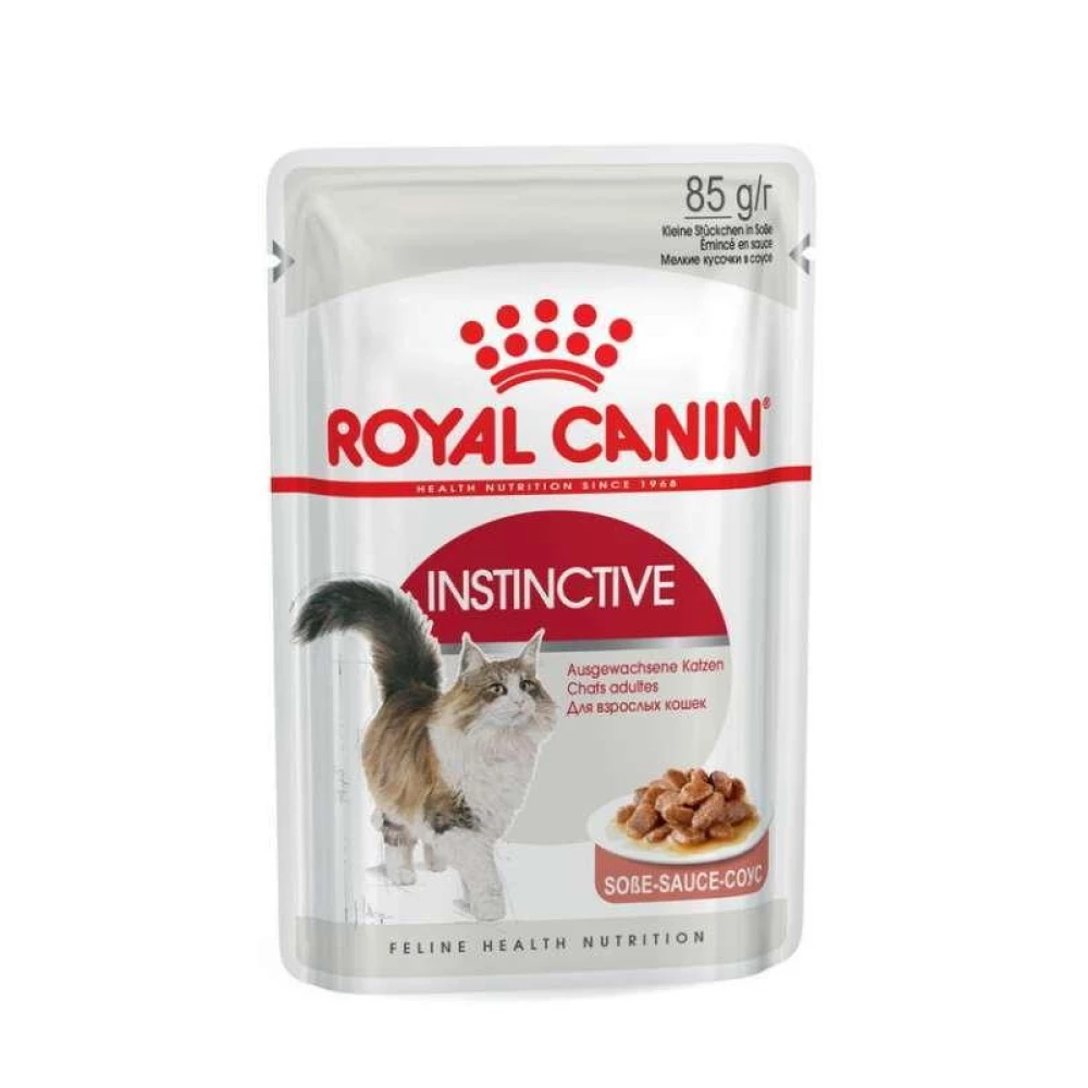 Royal Canin Instinctive in gravy Консервированный корм для взрослых кошек (кусочки в соусе) 85г