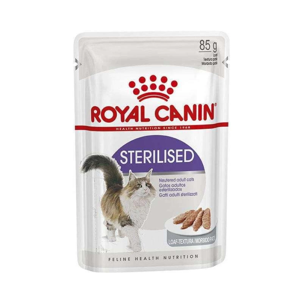 Royal Canin Sterilised Loaf Консервированный корм для взрослых стерилизованных кошек (паштет) пауч 85г