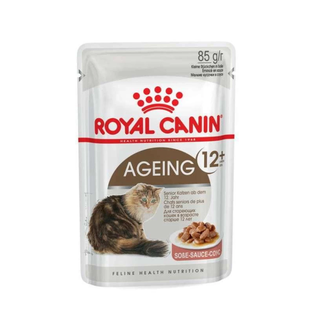 Royal Canin Ageing 12+ Консервированный корм для кошек старше 12 лет (кусочки в соусе) пауч 85г