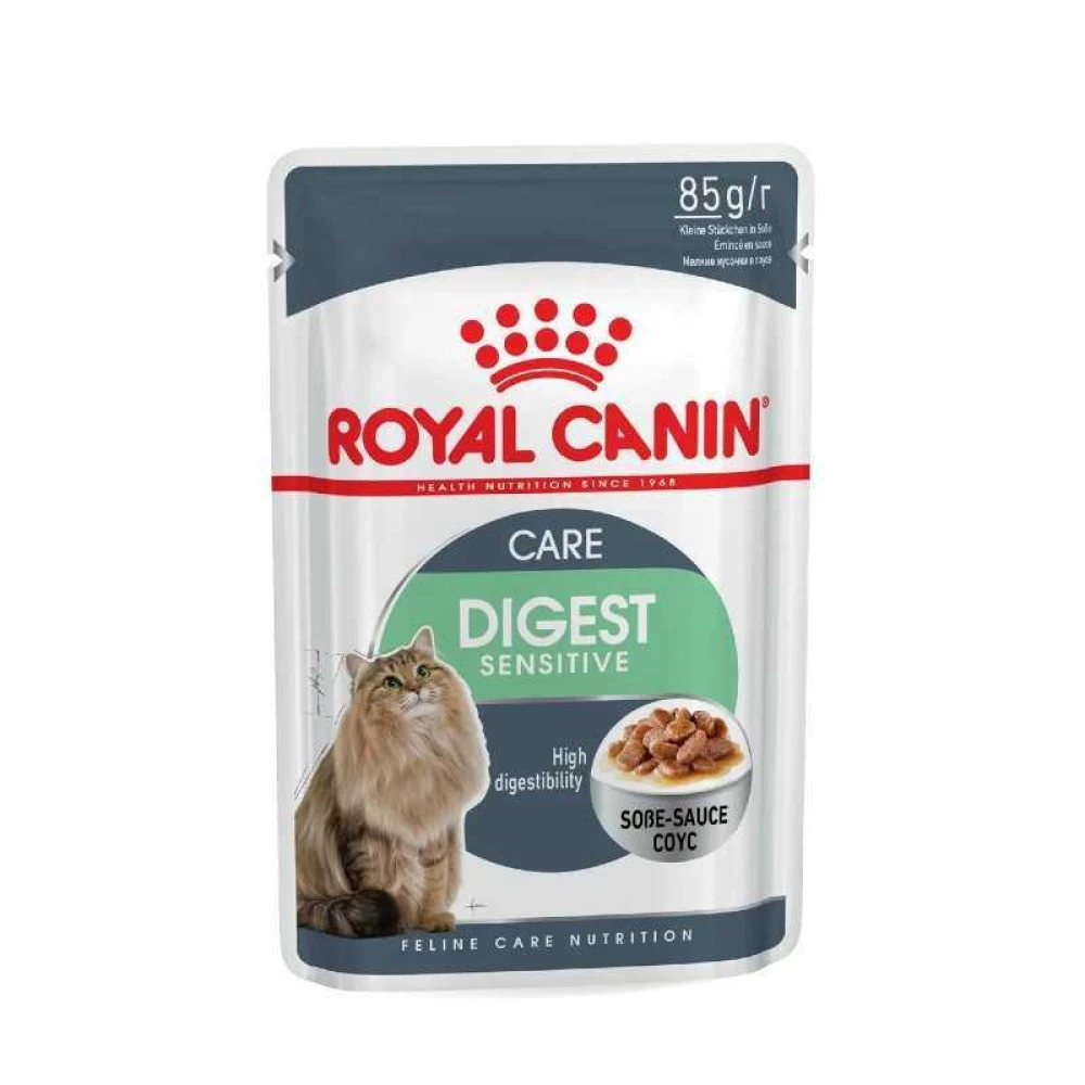 Royal Canin Digest Sensitive Консервированный корм для кошек с чувствительным пищеварением (кусочки в соусе)