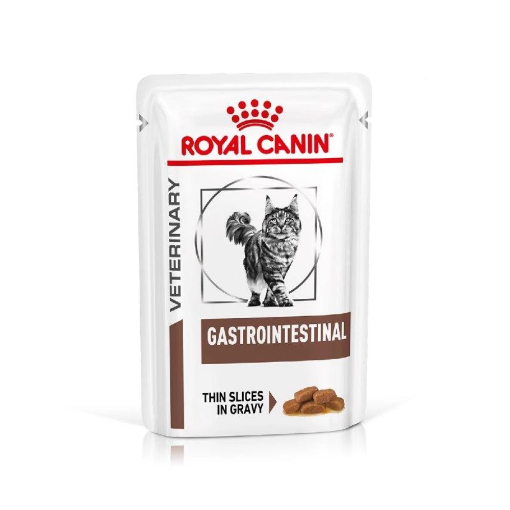 Royal Canin Veterinary Gastrointestinal Влажный корм для кошек при нарушении пищеварения (кусочки в соусе) 85г